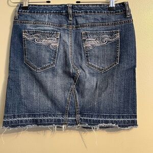 Wear It Declare It Womens Y2K Vintage Jean Blue Mini Skirt Size 9